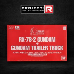 P-Bandai HGUC 1/144 RX-78-2 Gundam + EX Model Gundam Trailer Truck (Extra Finish Ver.)